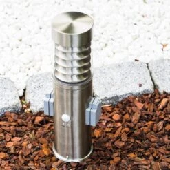 Dakar Sockelleuchte Edelstahl, 1-flammig, Bewegungsmelder -Lampe Verkäufe dakar sockelleuchte h168012 10