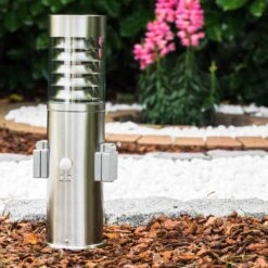 Dakar Sockelleuchte Edelstahl, 1-flammig, Bewegungsmelder -Lampe Verkäufe dakar sockelleuchte h168012 8