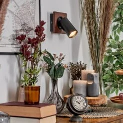 Dalan Wandleuchte LED Naturfarben, Schwarz, 1-flammig -Lampe Verkäufe dalan wandleuchte h9032854 6