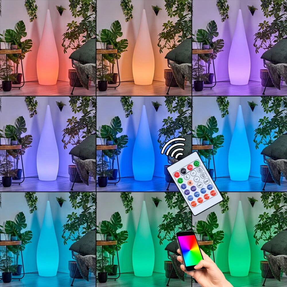 Dalon Außenstehleuchte LED Weiß, 1-flammig, Fernbedienung 4 Dalon Außenstehleuchte LED Weiß, 1-flammig, Fernbedienung – Bild 2