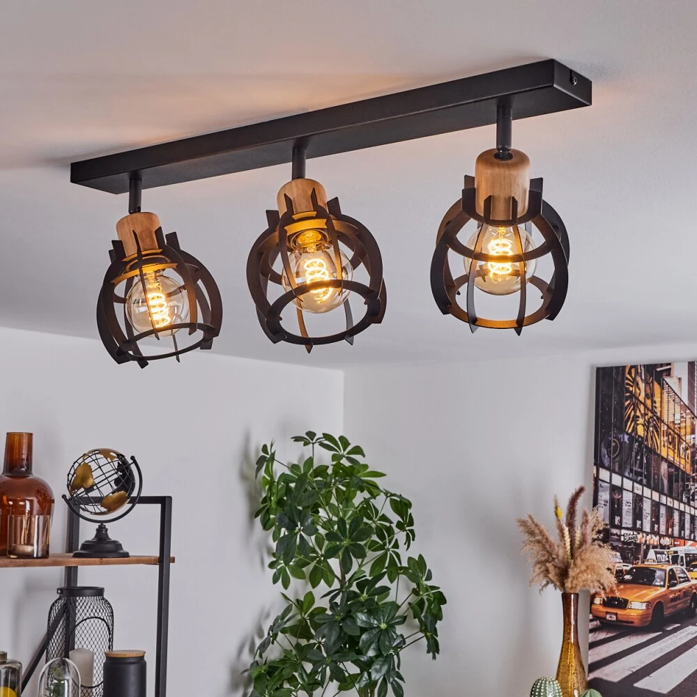 Dandin Deckenleuchte Schwarz, 3-flammig 15 Dandin Deckenleuchte Schwarz, 3-flammig – Bild 13