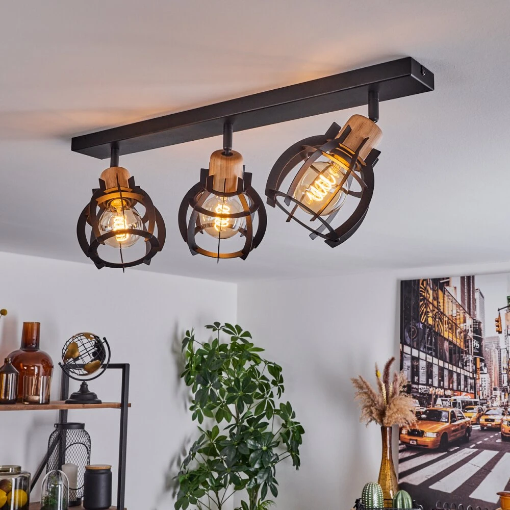 Dandin Deckenleuchte Schwarz, 3-flammig 11 Dandin Deckenleuchte Schwarz, 3-flammig – Bild 9