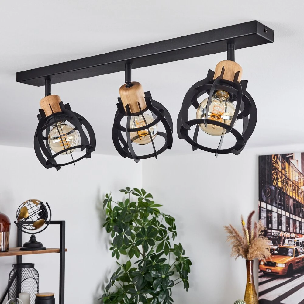 Dandin Deckenleuchte Schwarz, 3-flammig 12 Dandin Deckenleuchte Schwarz, 3-flammig – Bild 10