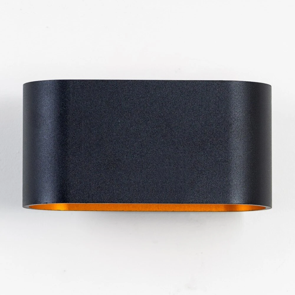 Dapp Wandleuchte Gold, Schwarz, 1-flammig 6 Dapp Wandleuchte Gold, Schwarz, 1-flammig – Bild 4