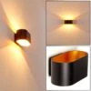 Dapp Wandleuchte Schwarz-Gold, 1-flammig -Lampe Verkäufe dapp wandleuchte h3001004 do4 0