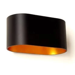 Dapp Wandleuchte Schwarz-Gold, 1-flammig -Lampe Verkäufe dapp wandleuchte h3001004 do4 4