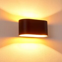 Dapp Wandleuchte Schwarz-Gold, 1-flammig -Lampe Verkäufe dapp wandleuchte h3001004 do4 7