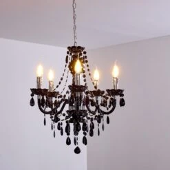 Delhi Kronleuchter Chrom, 5-flammig -Lampe Verkäufe delhi kronleuchter h3013946 18