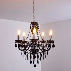 Delhi Kronleuchter Chrom, 5-flammig -Lampe Verkäufe delhi kronleuchter h3013946 3