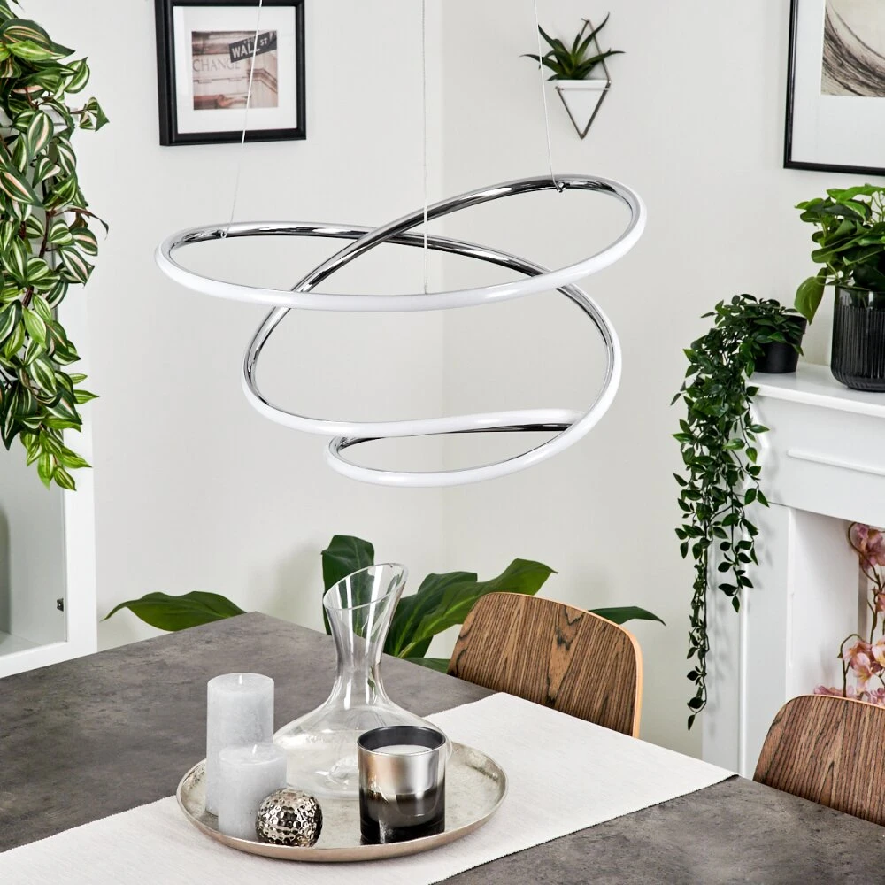 Donebas Pendelleuchte LED Chrom, 1-flammig 12 Donebas Pendelleuchte LED Chrom, 1-flammig – Bild 10