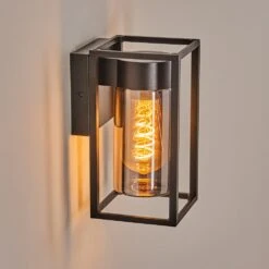 Doninhas Außenwandleuchte Schwarz, 1-flammig -Lampe Verkäufe doninhas aussenwandleuchte h3825136 10