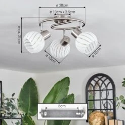 Dysted Deckenleuchte Nickel-Matt, 3-flammig 17 Dysted Deckenleuchte Nickel-Matt, 3-flammig -Lampe Verkäufe dysted deckenleuchte h3836514 3