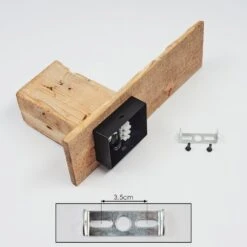 Edna Wandleuchte Holz Hell, Schwarz, 1-flammig -Lampe Verkäufe edna wandleuchte h3411513 4