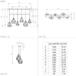Eglo CARLTON Pendelleuchte Kupferfarben, Schwarz, 6-flammig -Lampe Verkäufe eglo carlton pendelleuchte 43846 3