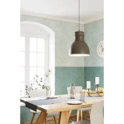 Eglo Leuchten EBURY Pendelleuchte Grau, Weiß, 1-flammig -Lampe Verkäufe eglo leuchten ebury pendelleuchte 43622 2