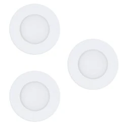 Eglo Leuchten FUEVA-Z Einbauleuchte 3er Set LED Weiß, 3-flammig