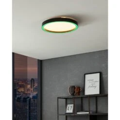 Eglo MONTEMORELOS-Z Deckenleuchte LED Schwarz, 1-flammig, Farbwechsler -Lampe Verkäufe eglo montemorelos z deckenleuchte 900411 8