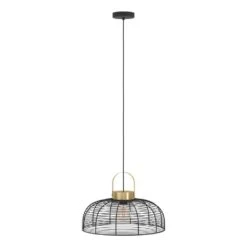 Eglo ROUNDHAM Hängeleuchte Messing, Schwarz, 1-flammig 14 Eglo ROUNDHAM Hängeleuchte Messing, Schwarz, 1-flammig -Lampe Verkäufe eglo roundham haengeleuchte 43964 5