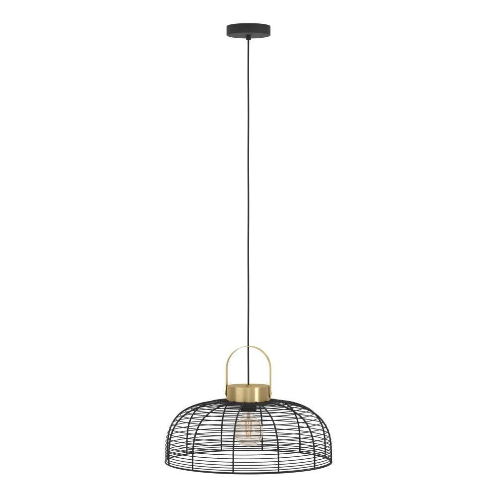 Eglo ROUNDHAM Hängeleuchte Messing, Schwarz, 1-flammig 8 Eglo ROUNDHAM Hängeleuchte Messing, Schwarz, 1-flammig – Bild 6