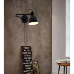 Eglo SAN PERI Wandleuchte Schwarz, 1-flammig -Lampe Verkäufe eglo san peri wandleuchte 97886 1