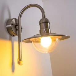 Elima Außenwandleuchte Edelstahl, 1-flammig, Bewegungsmelder -Lampe Verkäufe elima aussenwandleuchte h168043 10