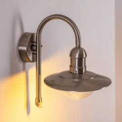 Elima Außenwandleuchte Edelstahl, 1-flammig, Bewegungsmelder -Lampe Verkäufe elima aussenwandleuchte h168043 9