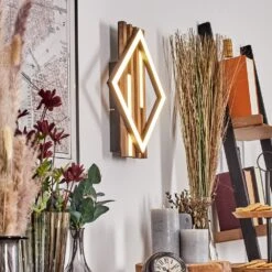 Ellekilde Wandleuchte LED Braun, Holzoptik, Schwarz, 1-flammig 27 Ellekilde Wandleuchte LED Braun, Holzoptik, Schwarz, 1-flammig -Lampe Verkäufe ellekilde wandleuchte h3901663 11