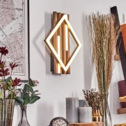 Ellekilde Wandleuchte LED Braun, Holzoptik, Schwarz, 1-flammig 29 Ellekilde Wandleuchte LED Braun, Holzoptik, Schwarz, 1-flammig -Lampe Verkäufe ellekilde wandleuchte h3901663 13