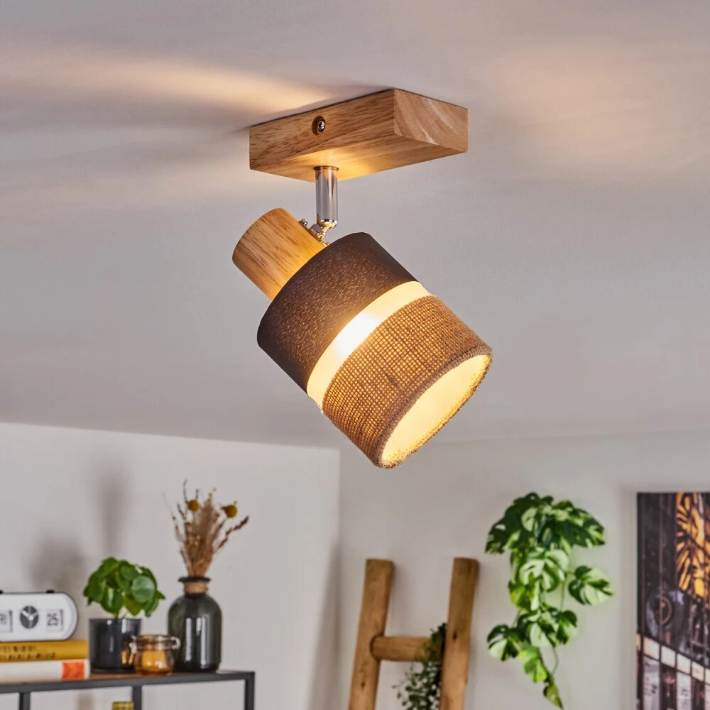 Fallhagen Deckenleuchte Chrom, Naturfarben, 1-flammig 13 Fallhagen Deckenleuchte Chrom, Naturfarben, 1-flammig – Bild 11