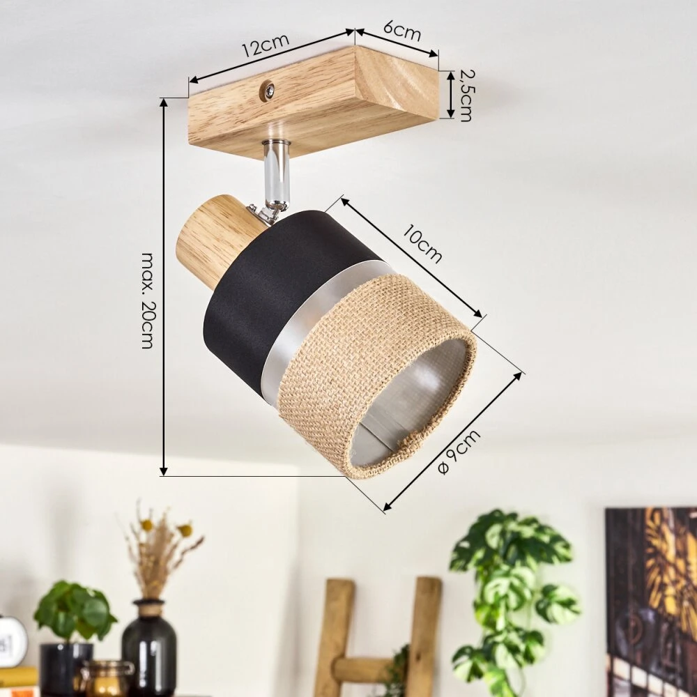 Fallhagen Deckenleuchte Chrom, Naturfarben, 1-flammig 6 Fallhagen Deckenleuchte Chrom, Naturfarben, 1-flammig – Bild 4