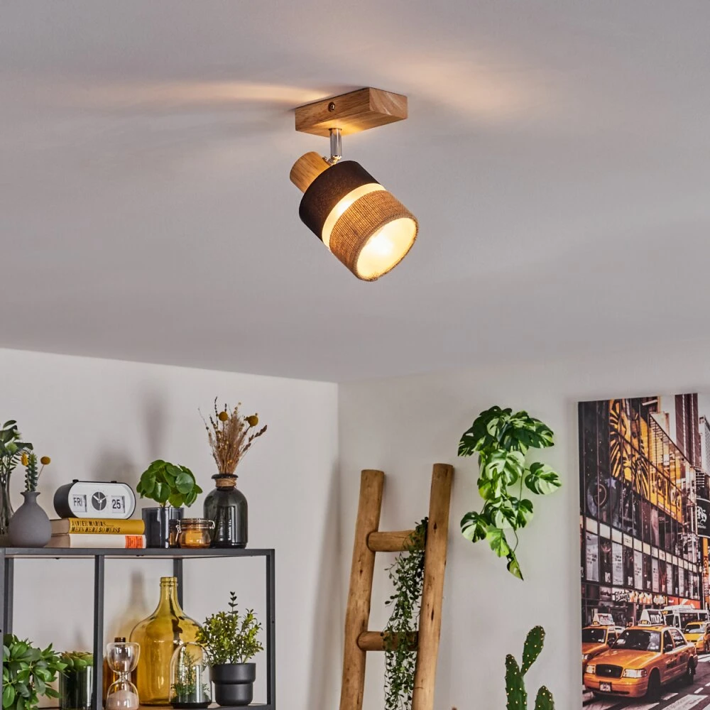 Fallhagen Deckenleuchte Chrom, Naturfarben, 1-flammig 11 Fallhagen Deckenleuchte Chrom, Naturfarben, 1-flammig – Bild 9