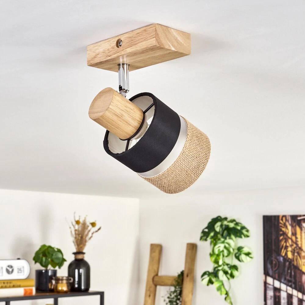 Fallhagen Deckenleuchte Chrom, Naturfarben, 1-flammig 12 Fallhagen Deckenleuchte Chrom, Naturfarben, 1-flammig – Bild 10