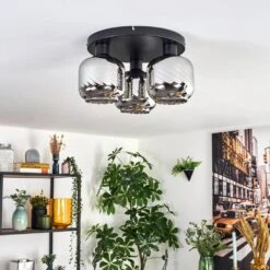 Fanhaes Deckenleuchte Chrom, Rauchfarben, 3-flammig -Lampe Verkäufe fanhaes deckenleuchte h3837856 11