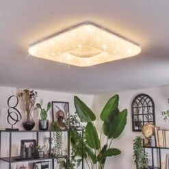 Flavlev Deckenleuchte LED Silber, Weiß, 1-flammig, Fernbedienung -Lampe Verkäufe flavlev deckenleuchte h3836668 6