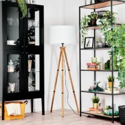 Flemming Stehleuchte 50 Cm Holz Dunkel, Schwarz, 1-flammig -Lampe Verkäufe flemming stehleuchte 50 cm h9007241 9