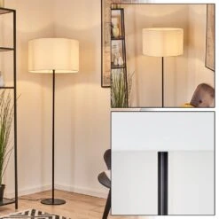 Flemming Stehleuchte 50 Cm Schwarz, 1-flammig