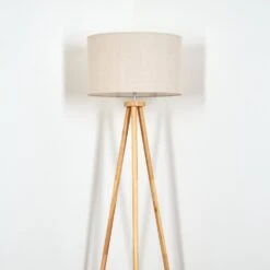 Flemming Stehleuchte Naturfarben, 1-flammig -Lampe Verkäufe flemming stehleuchte h3820629 7