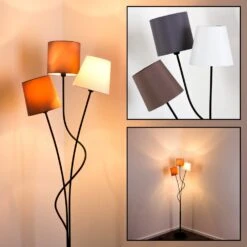 Flin Stehleuchte Schwarz, 3-flammig -Lampe Verkäufe flin stehleuchte h3001110 6