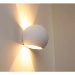 Flot Wandleuchte Weiß, 1-flammig -Lampe Verkäufe flot wandleuchte h11 12