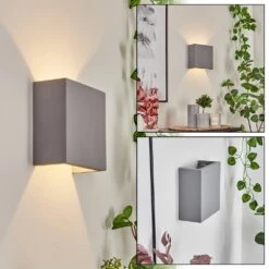 Flot Wandleuchte Grau, 1-flammig