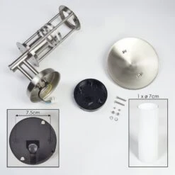 Forli Außenwandleuchte Edelstahl, 1-flammig -Lampe Verkäufe forli aussenwandleuchte h100 4