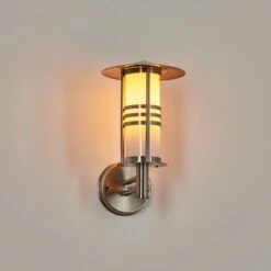 Forli Außenwandleuchte Edelstahl, 1-flammig -Lampe Verkäufe forli aussenwandleuchte h100 6