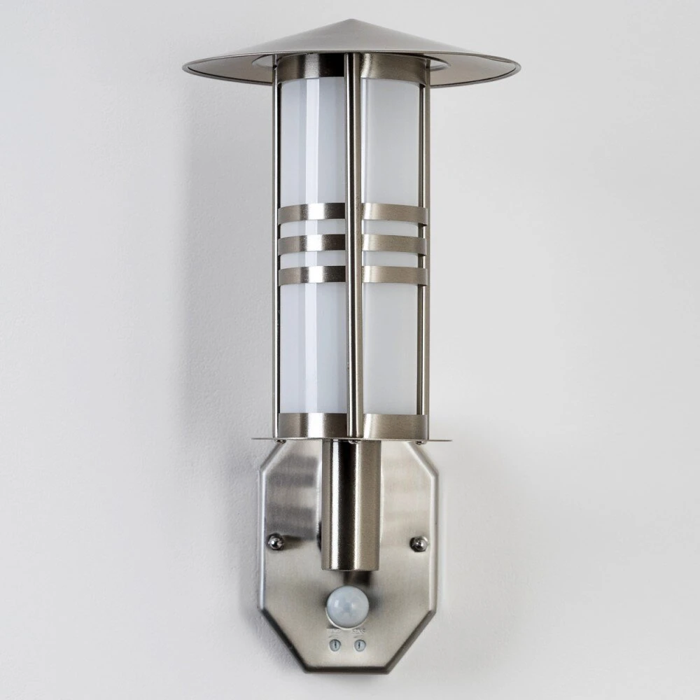 Forli Außenwandleuchte Edelstahl, 1-flammig, Bewegungsmelder 6 Forli Außenwandleuchte Edelstahl, 1-flammig, Bewegungsmelder – Bild 4
