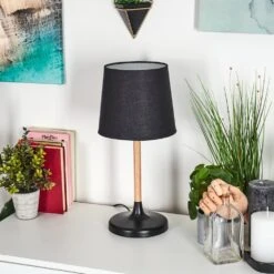 Frecheiro Tischleuchte Naturfarben, Schwarz, 1-flammig -Lampe Verkäufe frecheiro tischleuchte h3600269 11