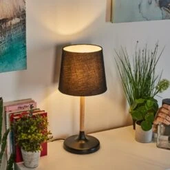 Frecheiro Tischleuchte Naturfarben, Schwarz, 1-flammig -Lampe Verkäufe frecheiro tischleuchte h3600269 6