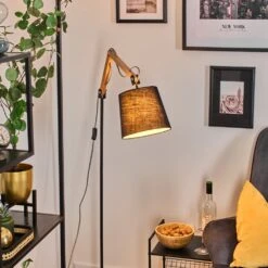 Fridene Stehlampe Naturfarben, Schwarz, 1-flammig -Lampe Verkäufe fridene stehlampe h3723395 6