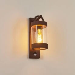 Fulham Außenwandleuchte Braun, Rostfarben, 1-flammig, Bewegungsmelder -Lampe Verkäufe fulham aussenwandleuchte h3415030 6