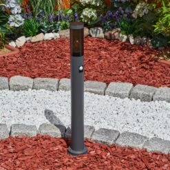Gaborone Wegeleuchte Anthrazit, 1-flammig, Bewegungsmelder 21 Gaborone Wegeleuchte Anthrazit, 1-flammig, Bewegungsmelder -Lampe Verkäufe gaborone wegeleuchte h3611005 9