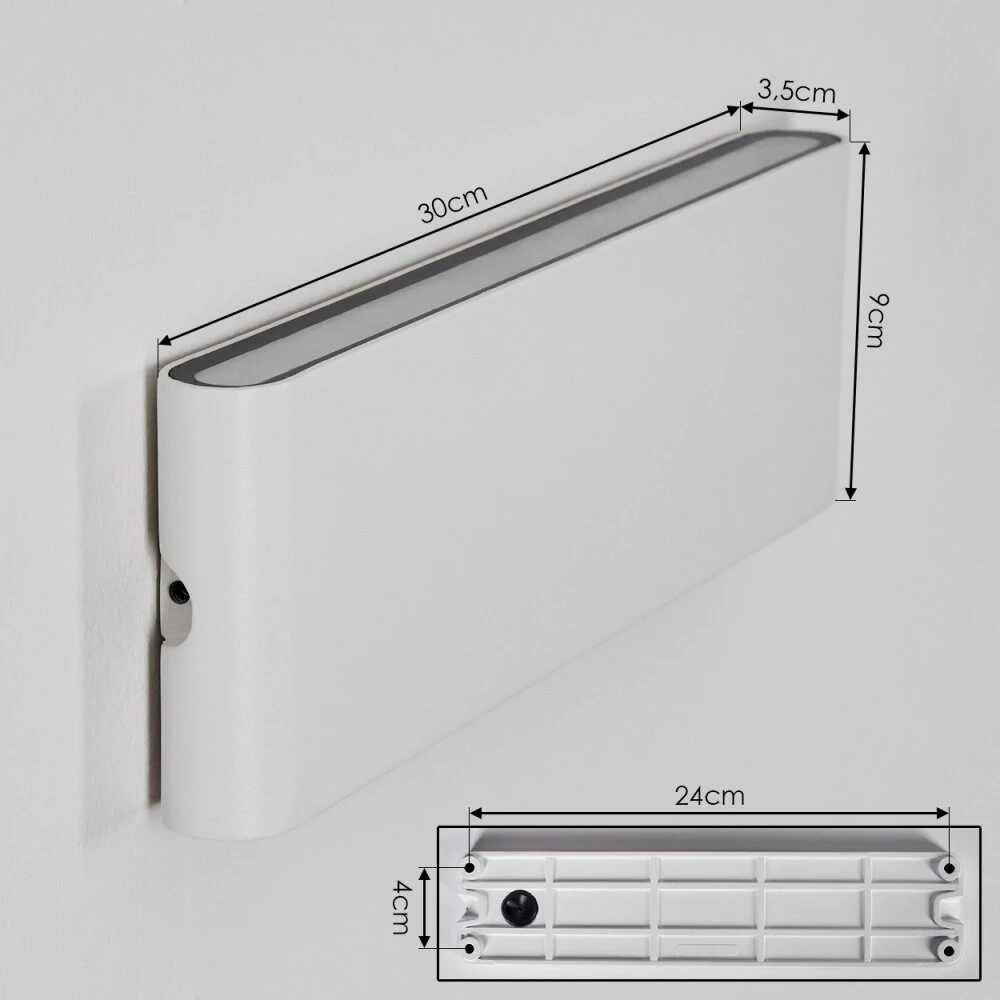 Gamas Wandleuchte Weiß, 1-flammig 6 Gamas Wandleuchte Weiß, 1-flammig – Bild 4