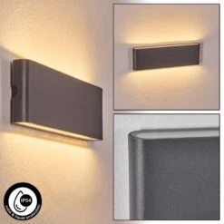 Gamas Wandleuchte Anthrazit, 1-flammig